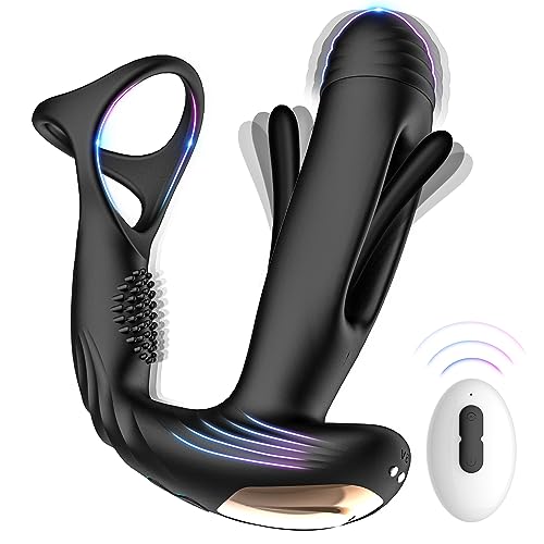 Prostatastimulator med 10 fladdrande och vibrationsinställningar