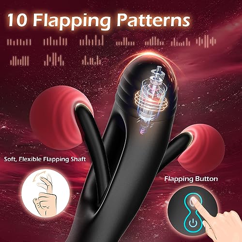 Prostatastimulator med 10 fladdrande och vibrationsinställningar