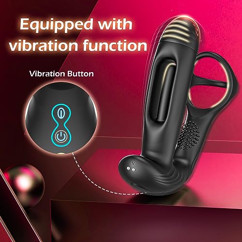 Prostatastimulator med 10 fladdrande och vibrationsinställningar