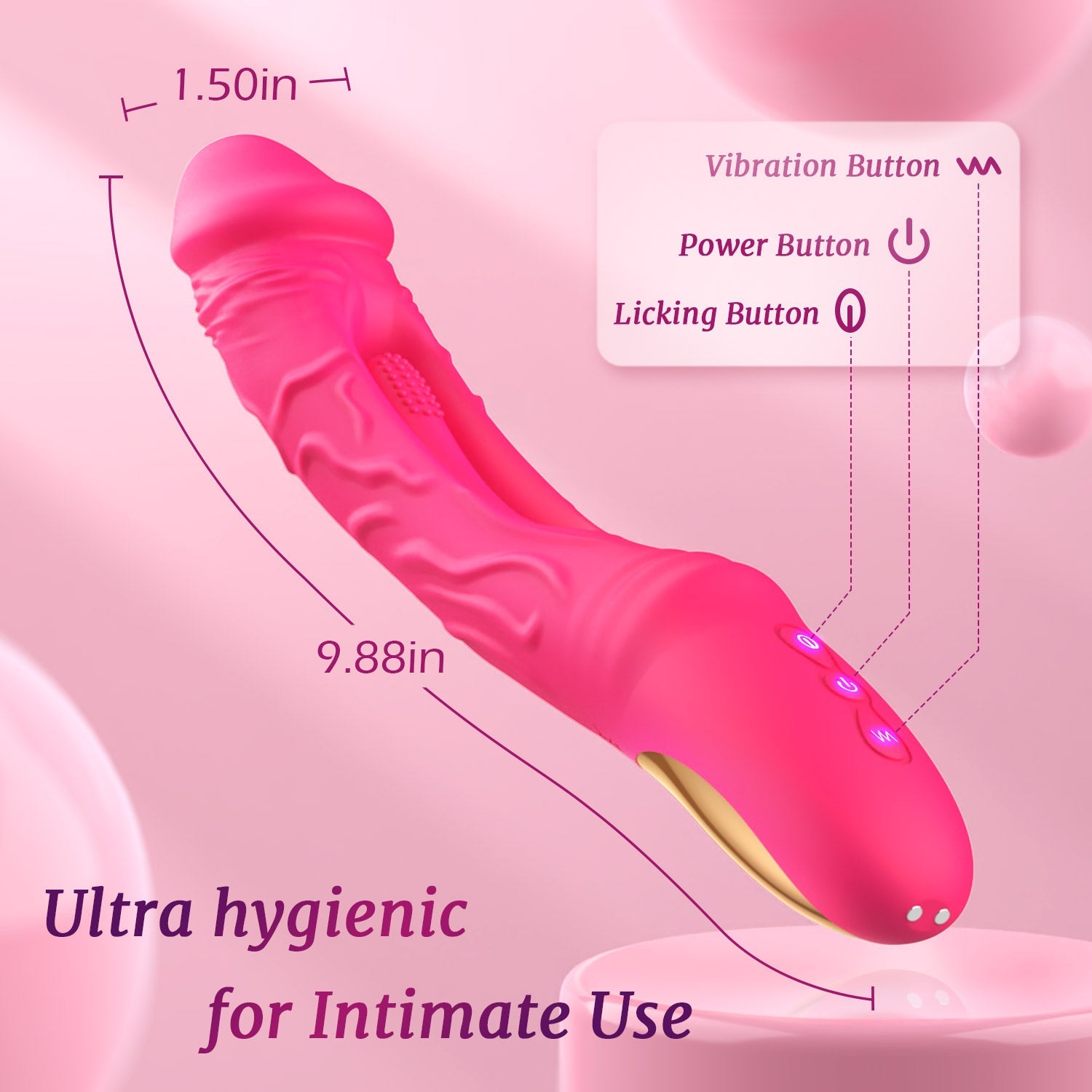 Dildo Fladdrande Vibrator