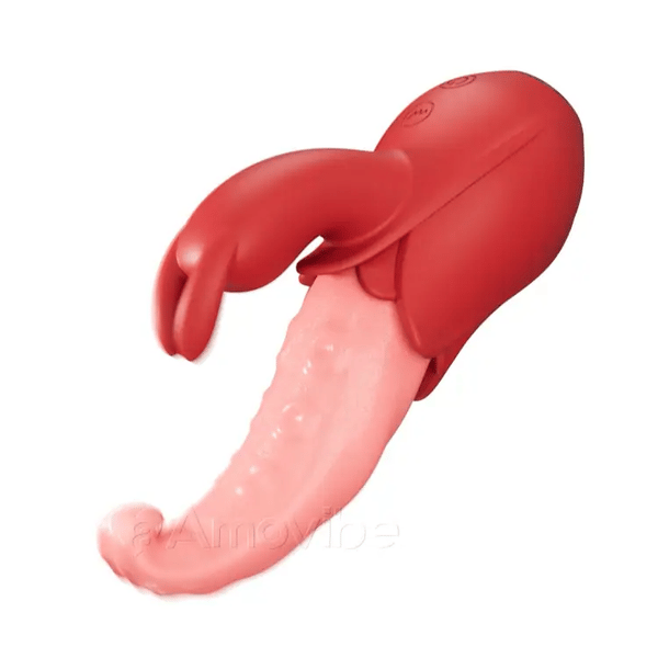 Tungvibrator 10 lägen, dubbel stimulans, viskande tyst