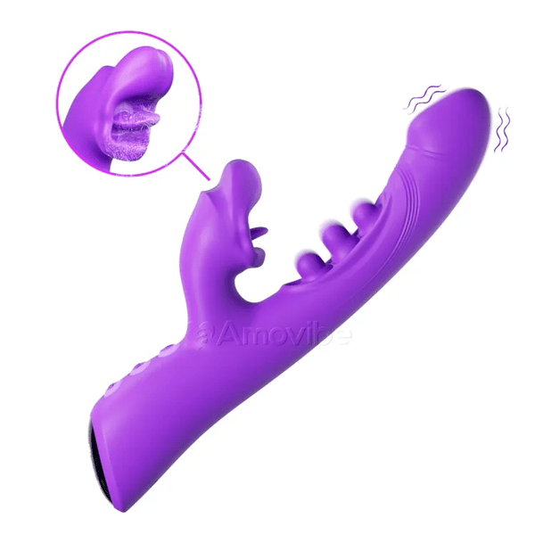 Kissing & Triple-Tap Vibrator – Klitoris- och G-punktsstimulering