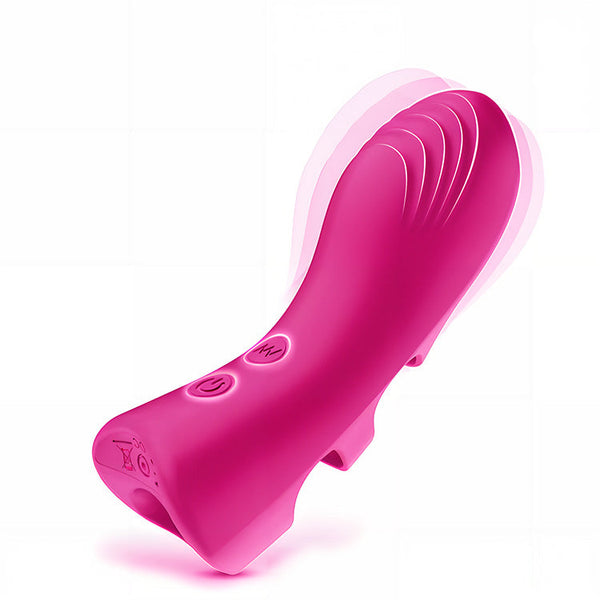 Tyst Beröring Finger Vibrator med 10 Vibrationslägen