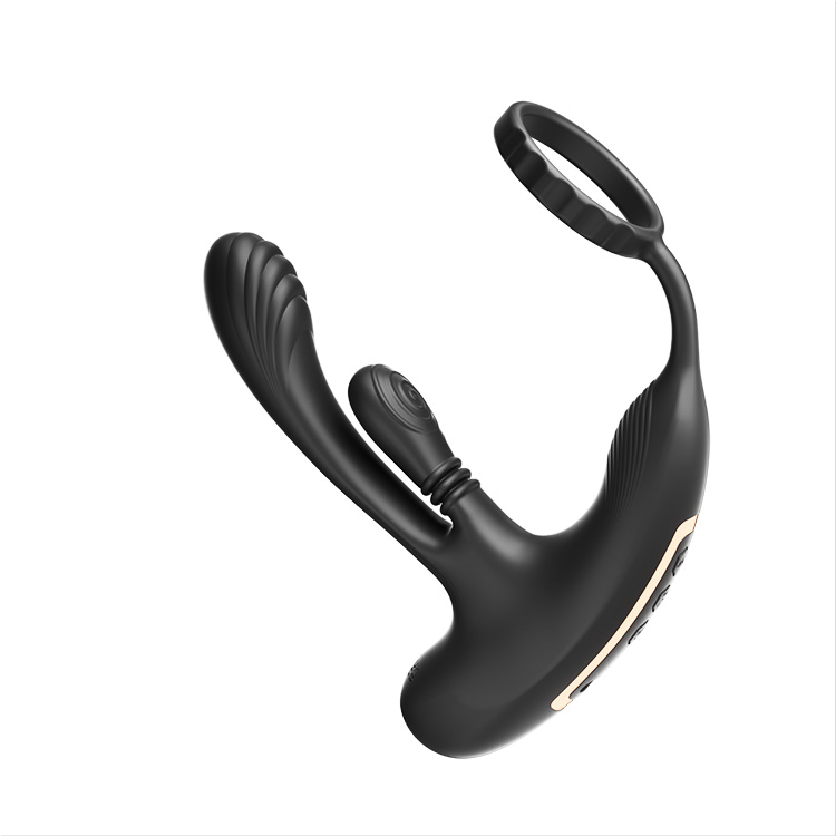 Prostatastimulator med roterande funktion och trippelvibration