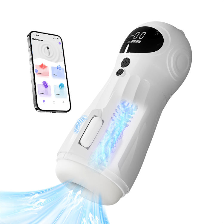 Automatisk manlig masturbator – sug och vibration, appstyrning