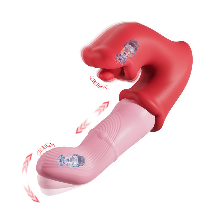 G-Spot- och klitorisvibrator – tungliknande rörelse, vattentät