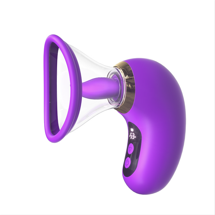 5-i-1 Vibrator med Sug, Slick och LCD-kontroll