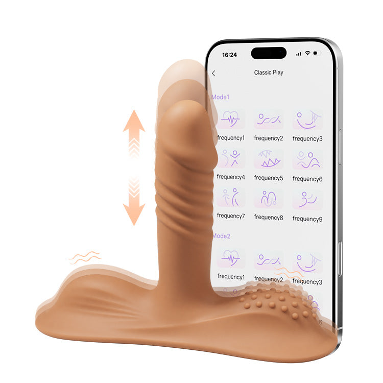 G-punkt- och analvibrator för kvinnor – kraftfullt ride-on-leksak för intim lek