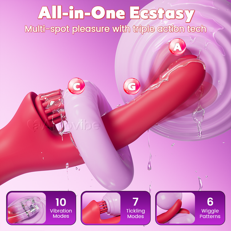 Sensuell Come-Hither Rabbit Vibrator med Kittlande Vibration