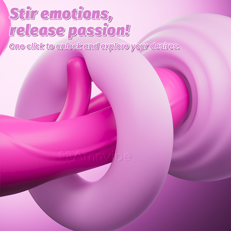 4-motors dubbeländad dildo med 10 vibrations- och smisklägen