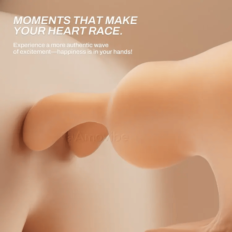 Stötande dildo med 10 hastighetsstötar och vibration