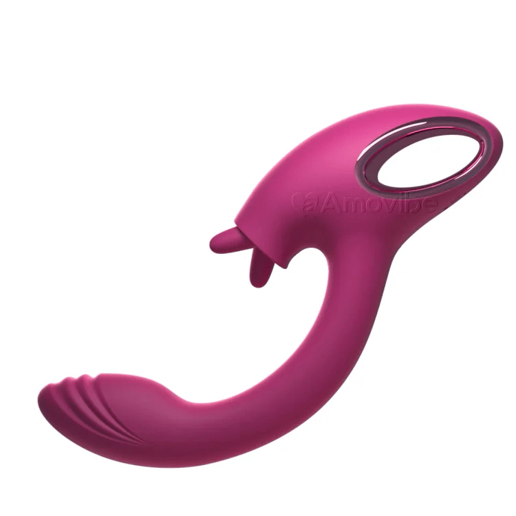 G-punktsvibrator med dubbel slickfunktion