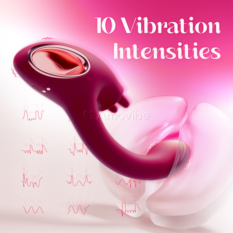 G-punktsvibrator med dubbel slickfunktion