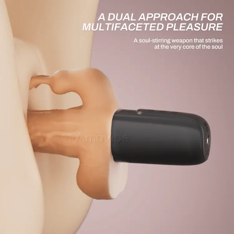 Stötande dildo med 10 hastighetsstötar och vibration