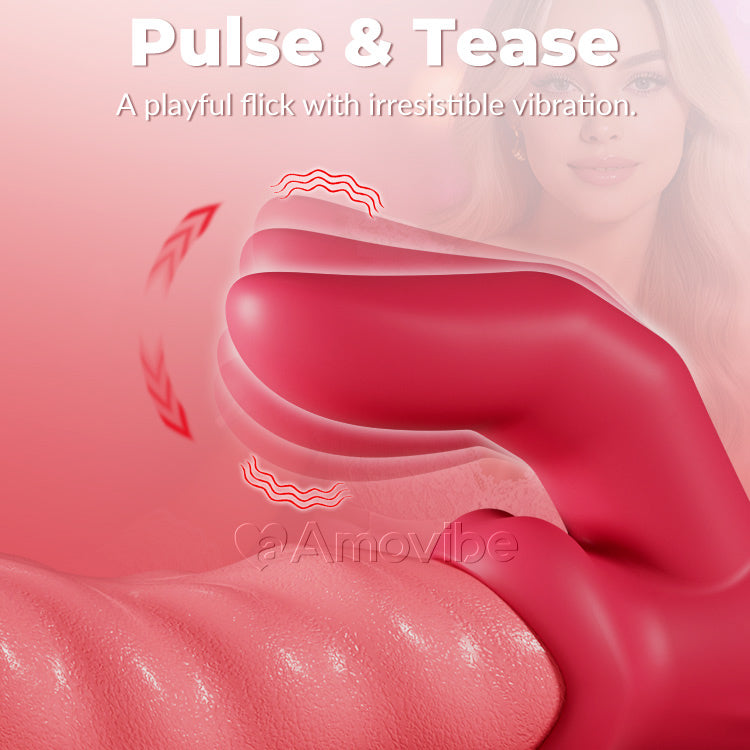 Peristaltisk tryckande vibrator – vridande, klitorisstimulering, vattentät