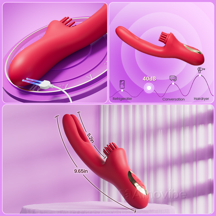 Sensuell Come-Hither Rabbit Vibrator med Kittlande Vibration