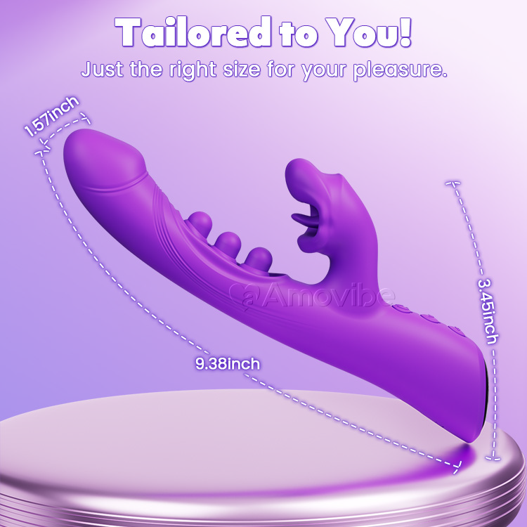 Kissing & Triple-Tap Vibrator – Klitoris- och G-punktsstimulering