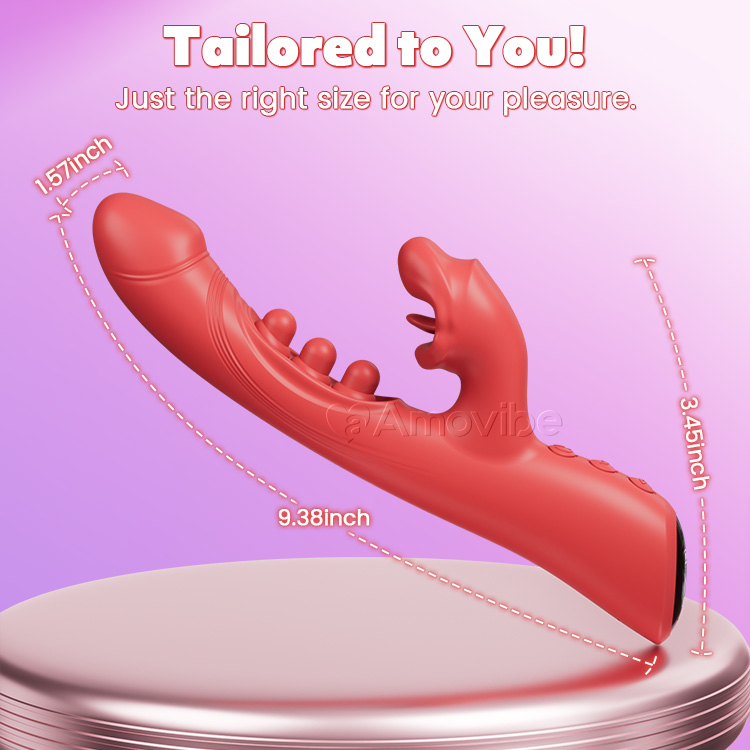 Kissing & Triple-Tap Vibrator – Klitoris- och G-punktsstimulering