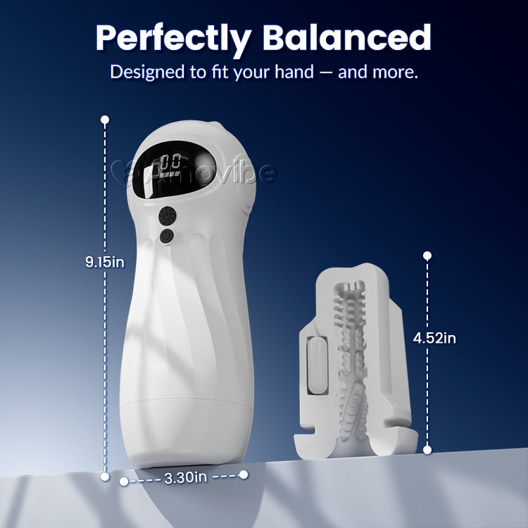 Automatisk manlig masturbator – sug och vibration, appstyrning