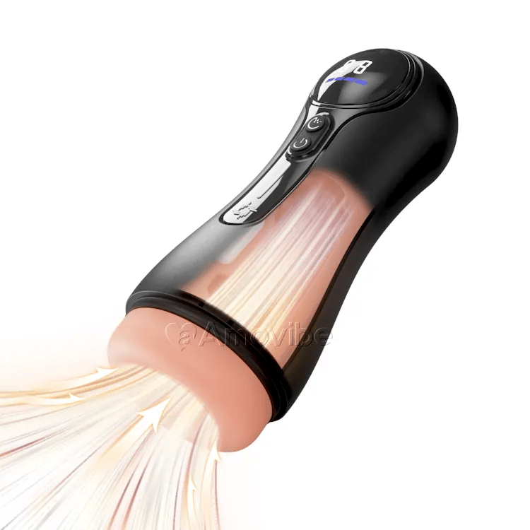 Automatisk manlig masturbator – 4 sug, 9 vibrationer, LED-display