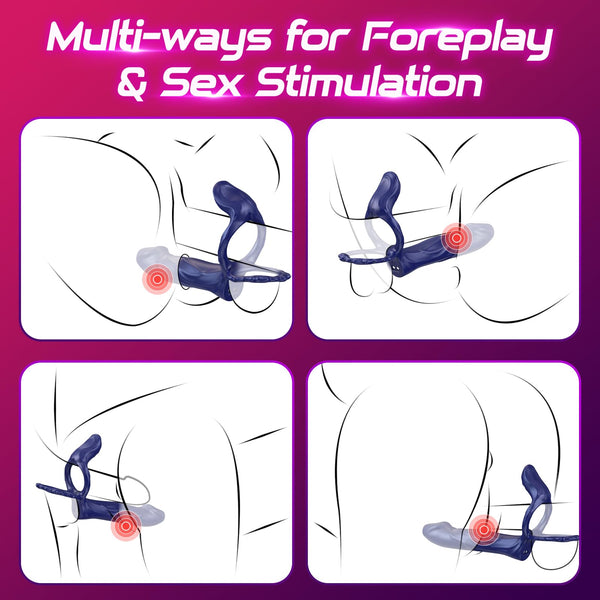Strap-On Penis & Vibrerande Ärmskydd – Kukring för Klitoris- & G-punktsstimulering